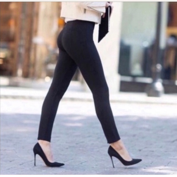 Spanx the Perfect Pant black back seam skinny size Medium - Picture 2 of 13